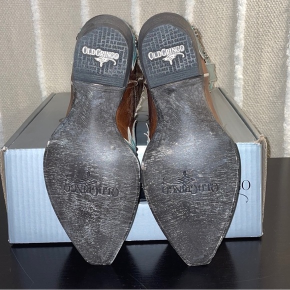 🏍 {PRICE FIRM} OG Dawn Pippin 8” Oryx Aqua Boots ~ Usado Snow - Picture 9 of 13